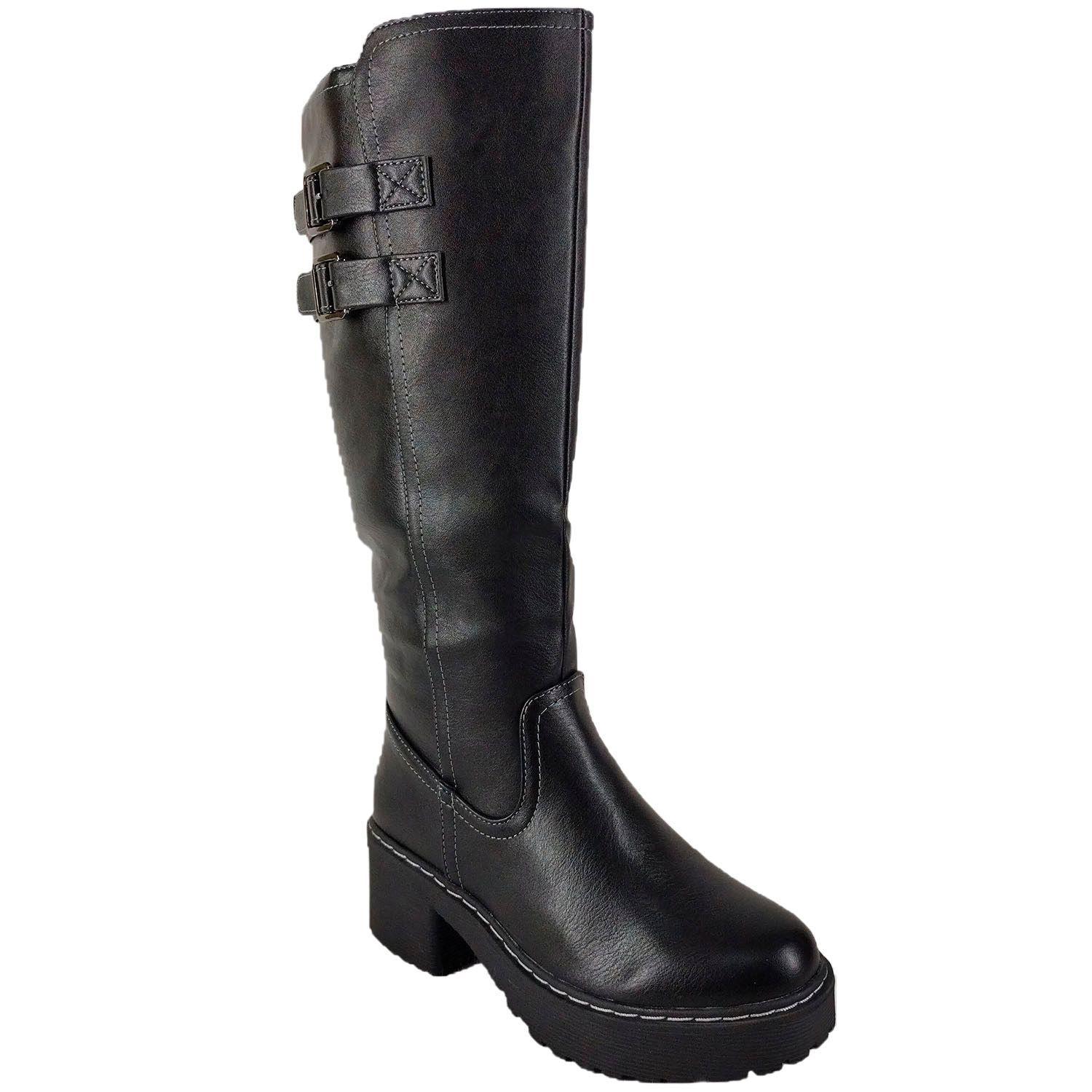 Bucanera para Mujer Taco Bajo Negro-2