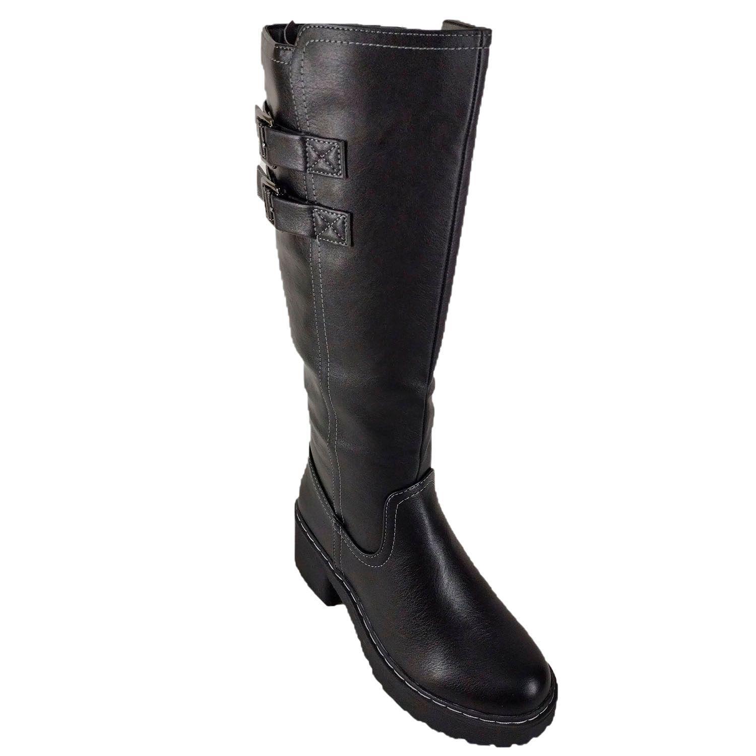 Bucanera para Mujer Taco Bajo Negro-3