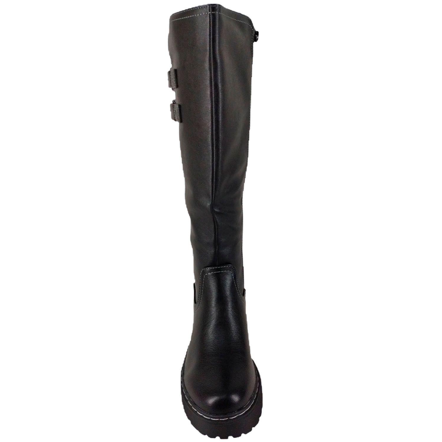 Bucanera para Mujer Taco Bajo Negro-4
