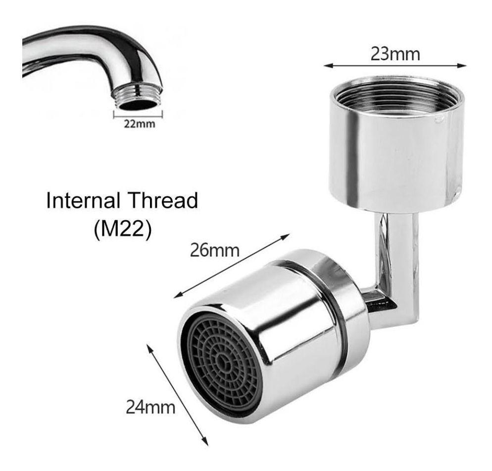 Grifo Llave Cocina Agua Adaptador Llave Lavaplatos 360º-5