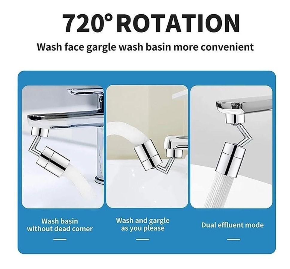 Grifo Llave Cocina Agua Adaptador Llave Lavaplatos 360º-7