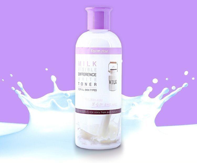 Tónico Aclarante y Nutritivo de Leche Cosmética Coreana 350ml-1