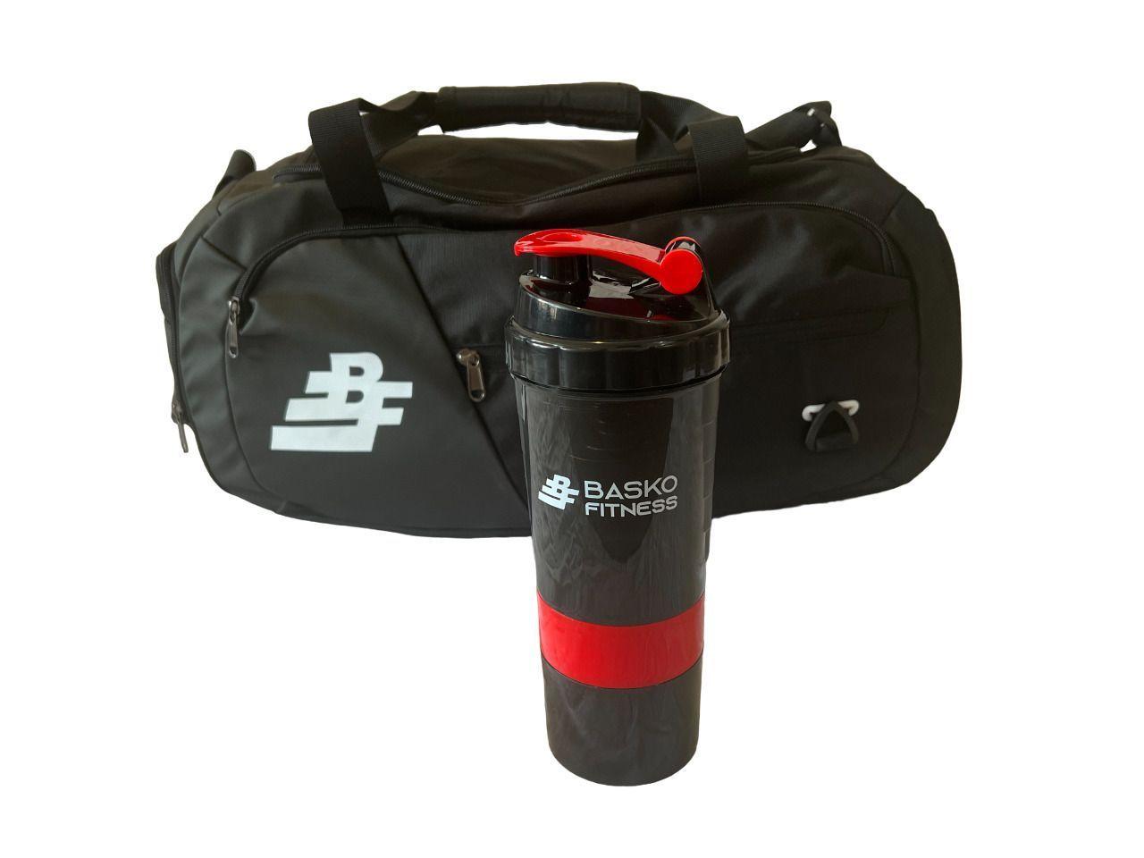 Bolso Deportivo Pack Shaker Mezclador Rojo-1