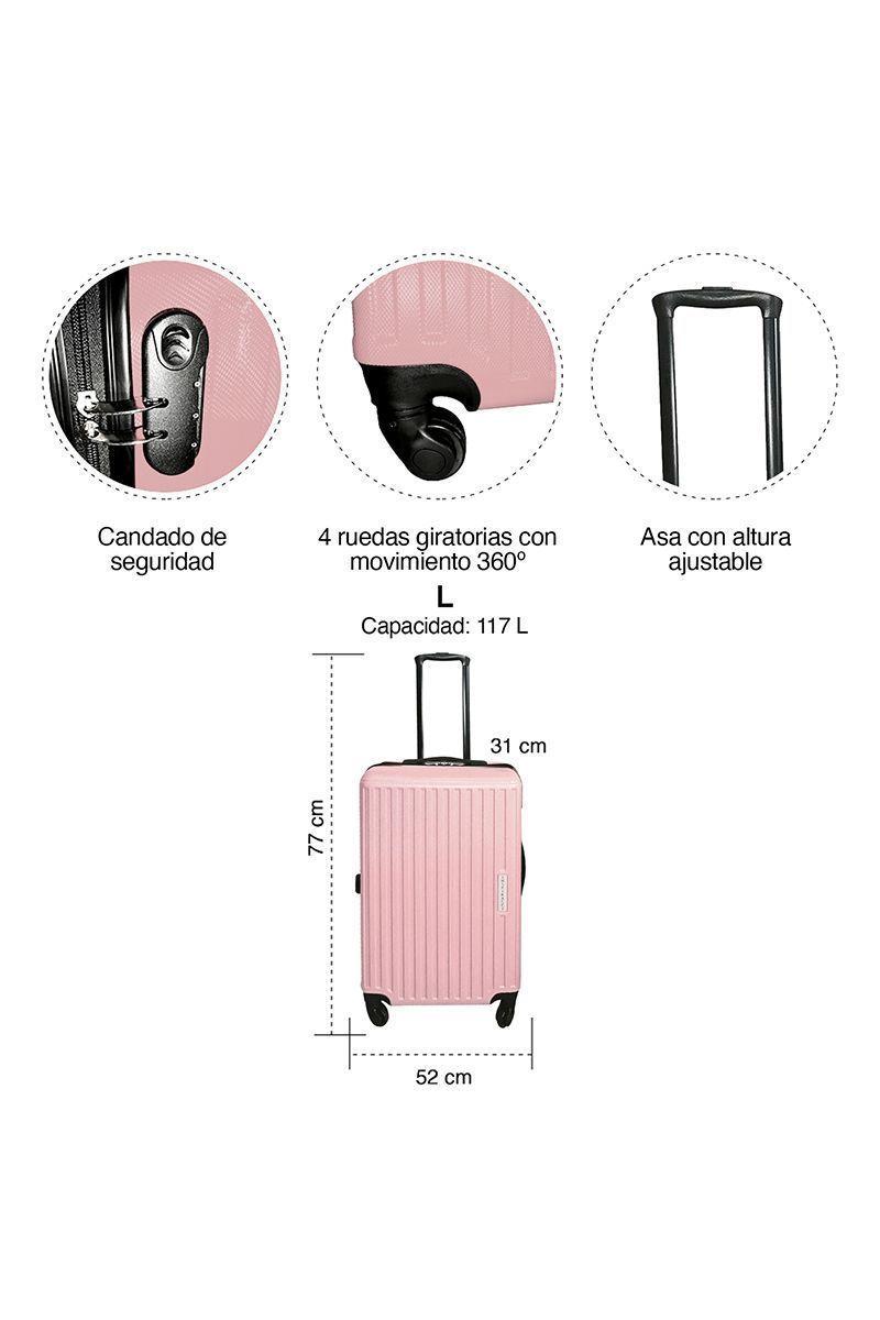 Maleta Rígida Misuri L Rosado-2
