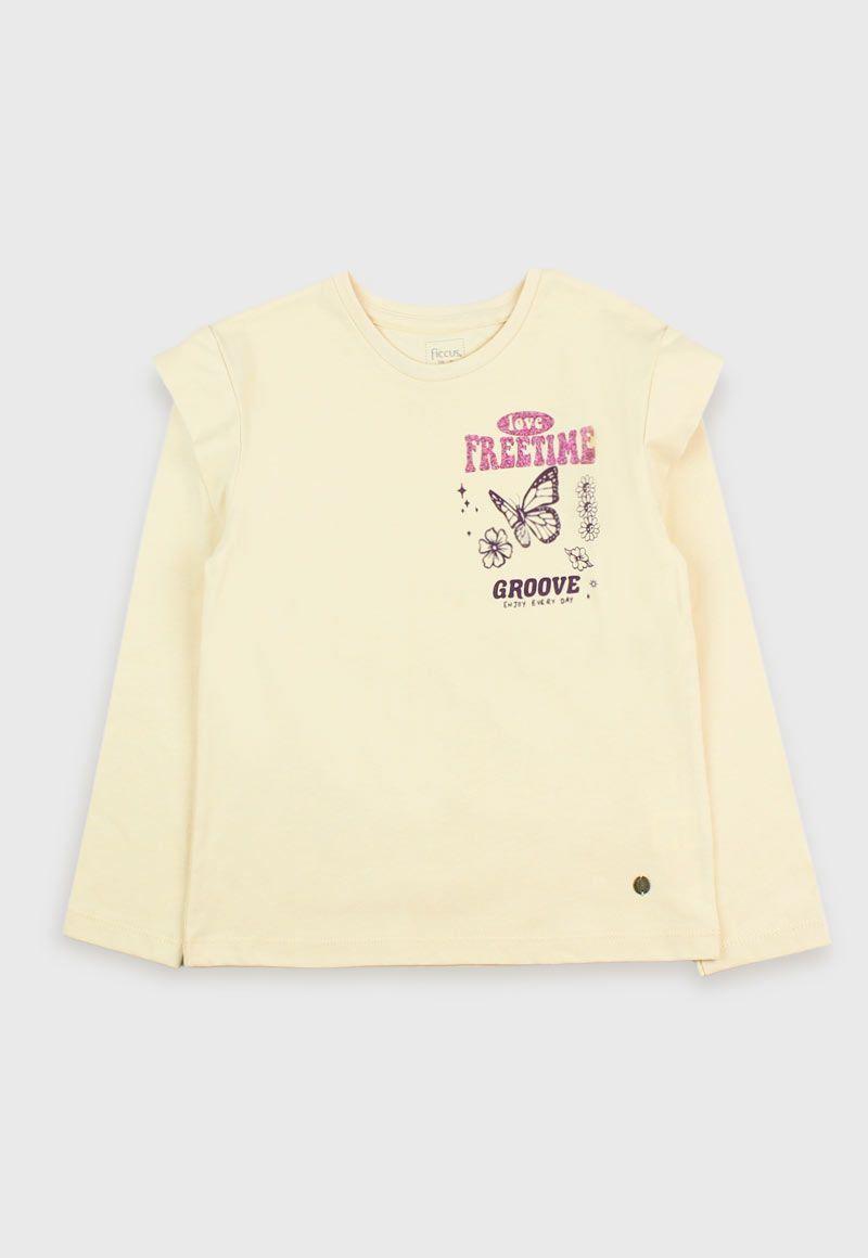Polera kids niña doble manga outside 274-0