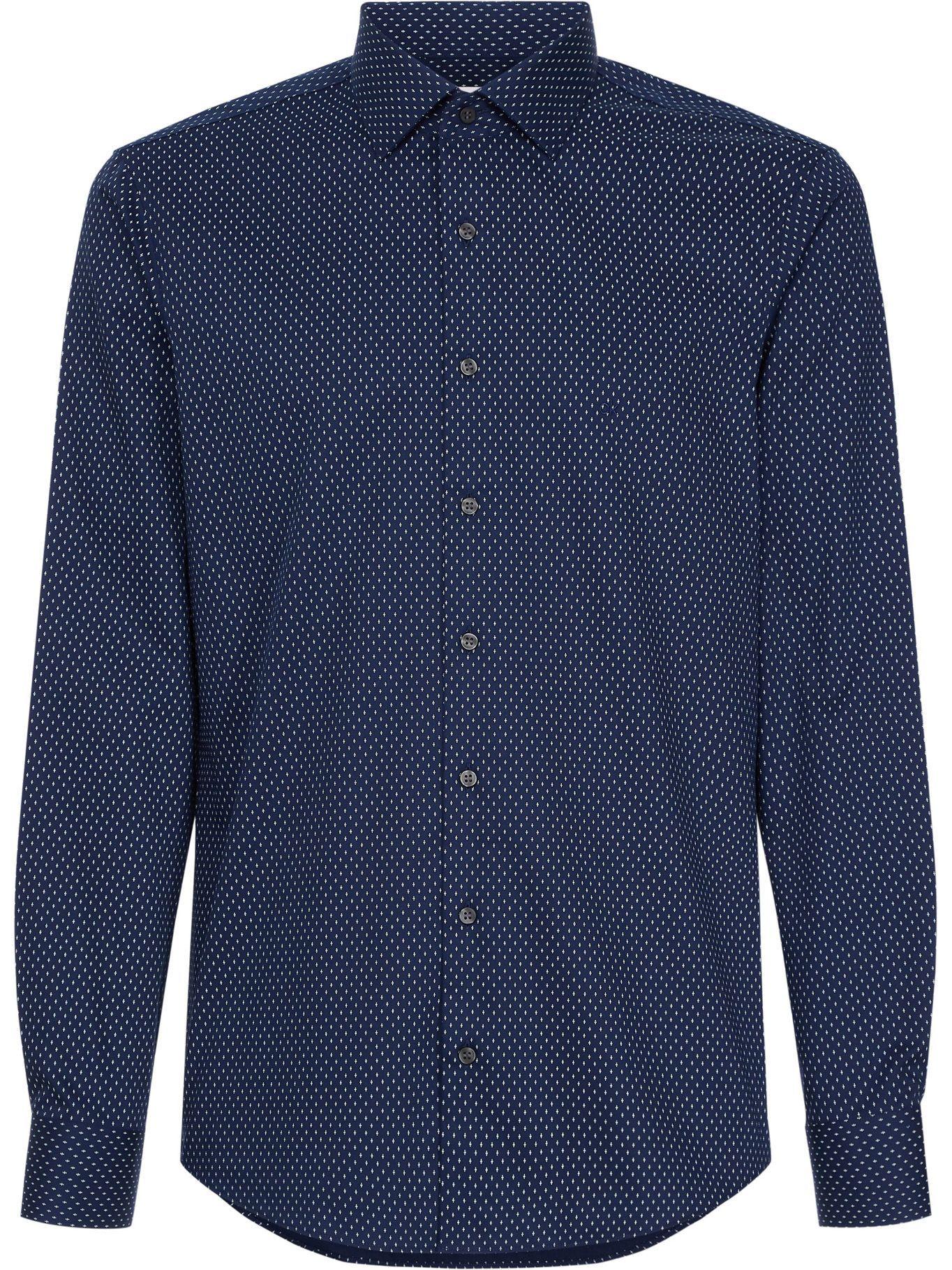 Camisa Printed Azul Calvin Klein-0