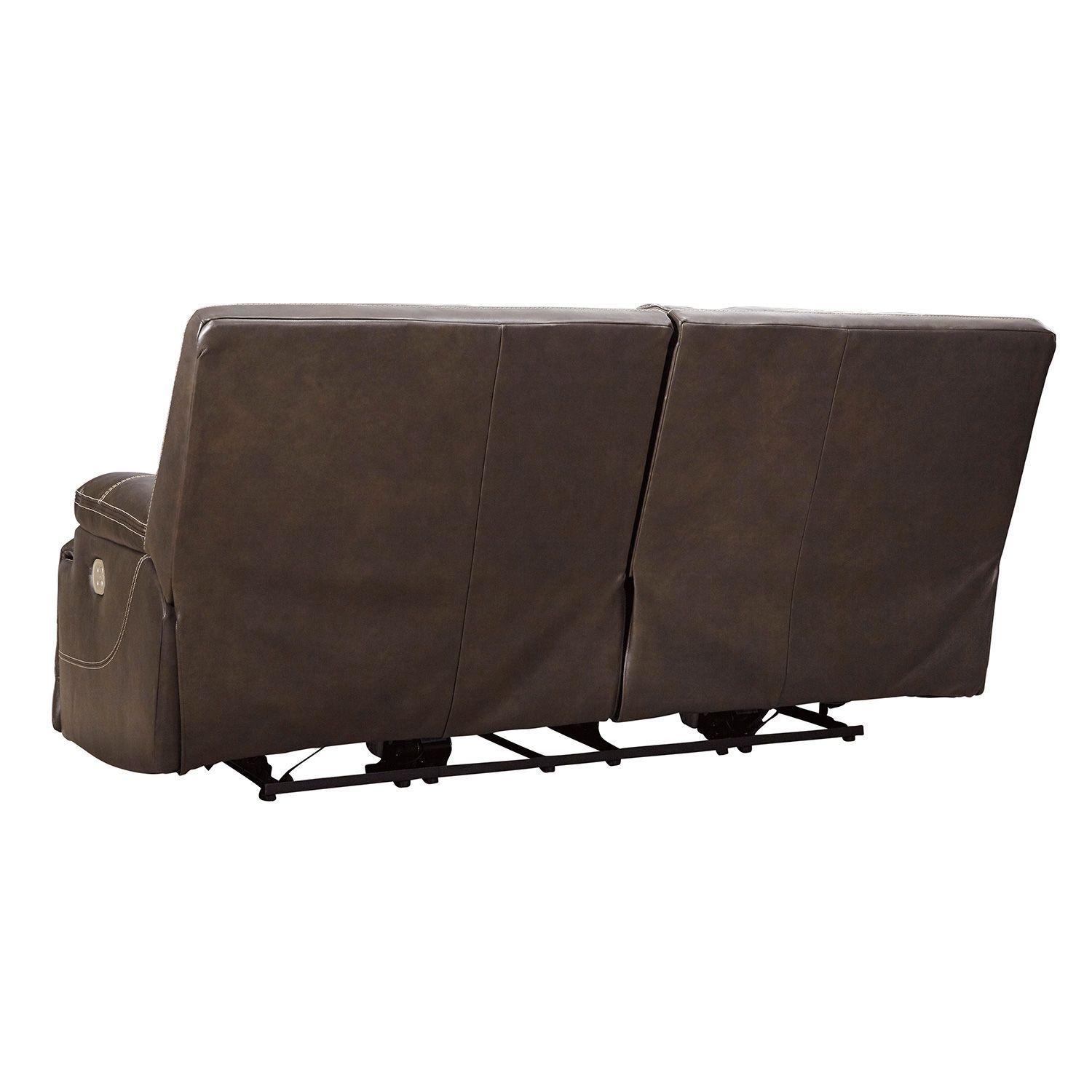 Sofá cuero reclinable 2 cuerpos Ricmen con USB-3