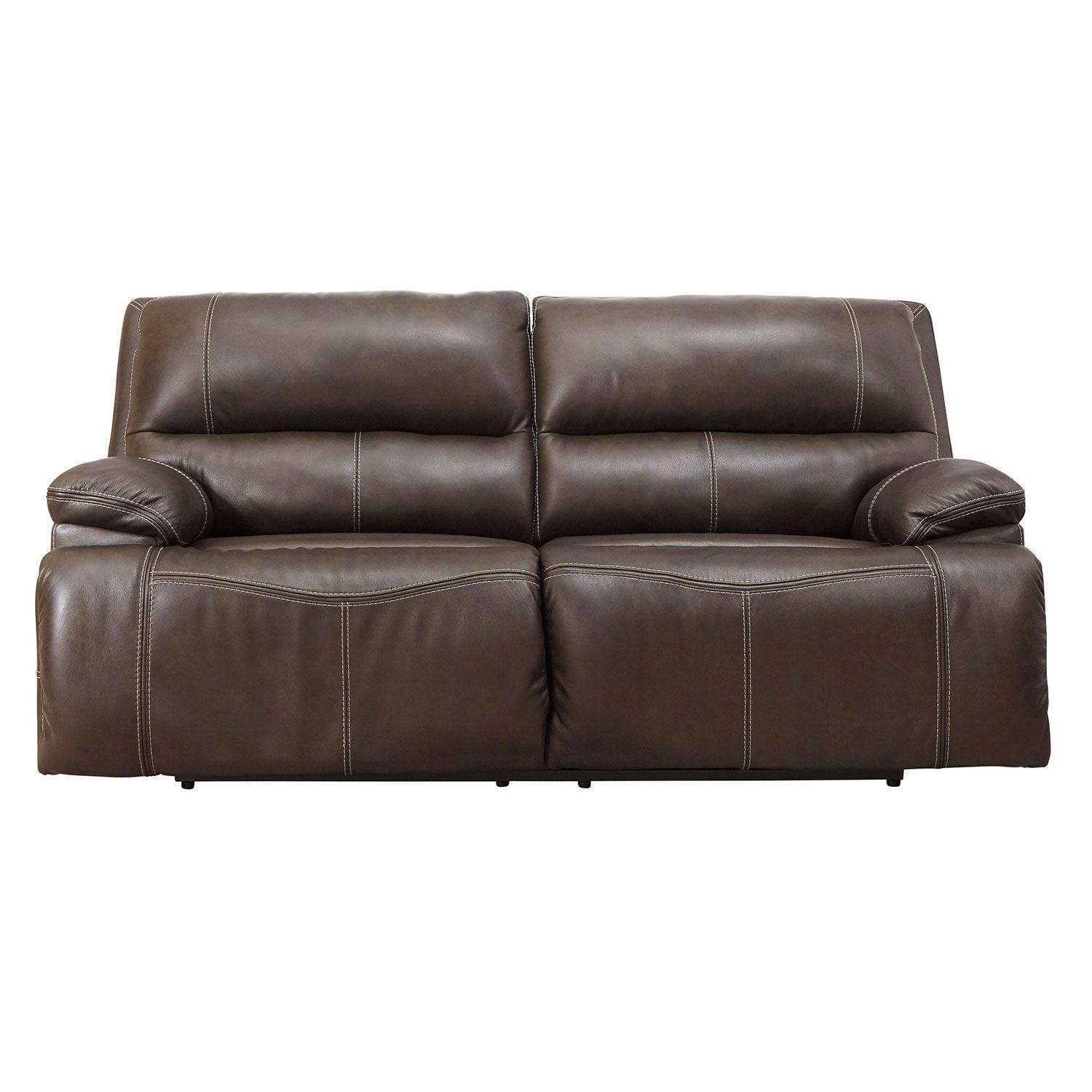 Sofá cuero reclinable 2 cuerpos Ricmen con USB-0