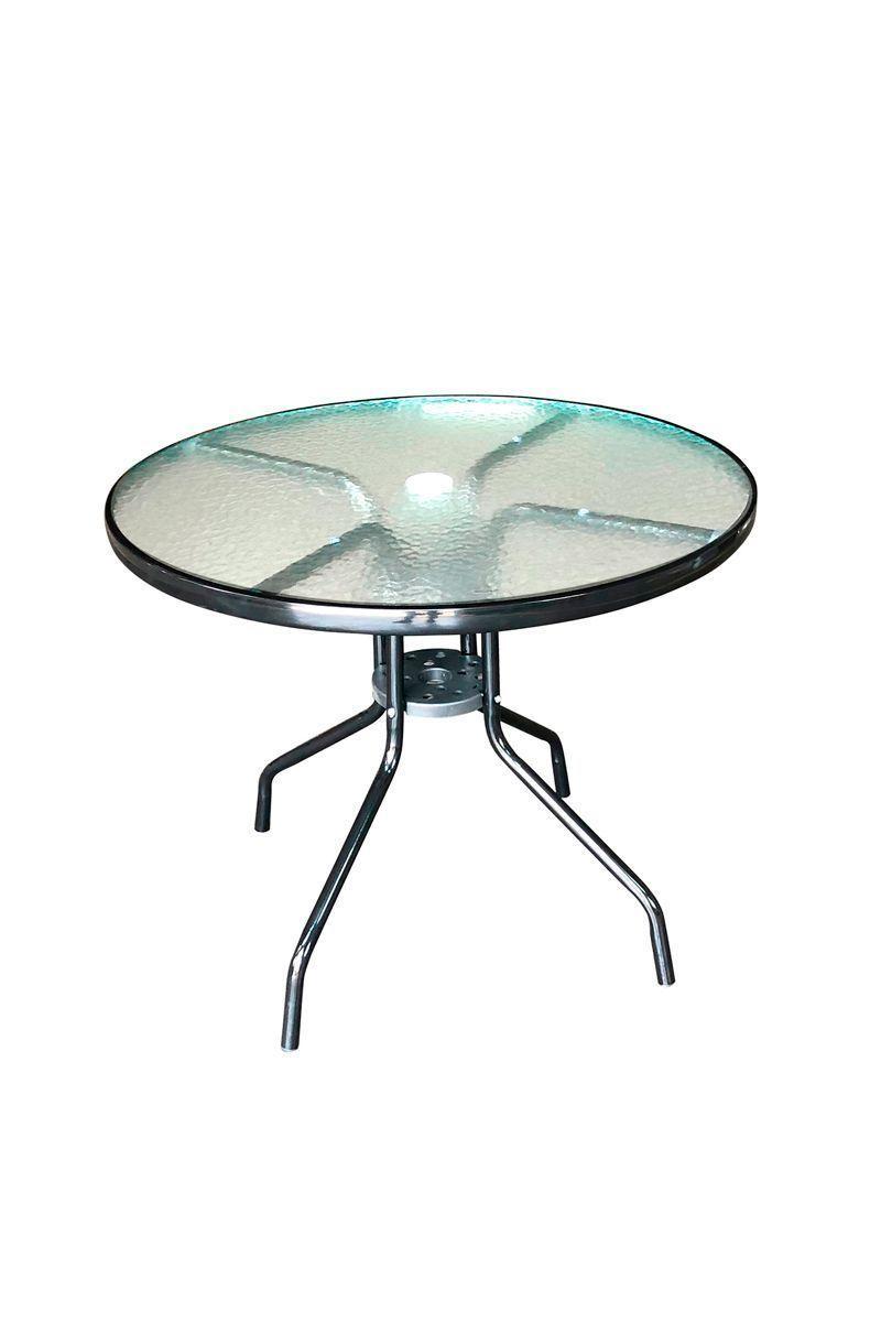 Juego de comedor plegable parasol rosa oscuro-4