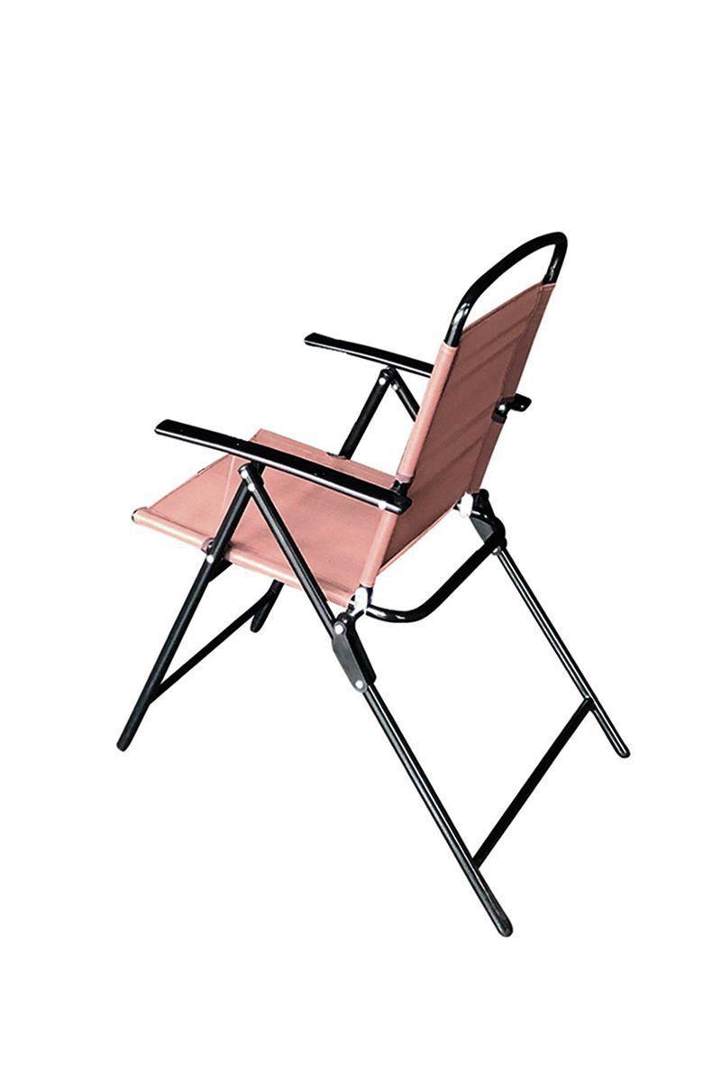 Juego de comedor plegable parasol rosa oscuro-3