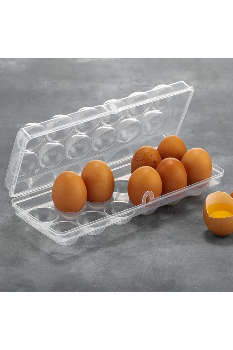 Set 3 Contenedores + 1 Organizador Huevos Refrigerador-3