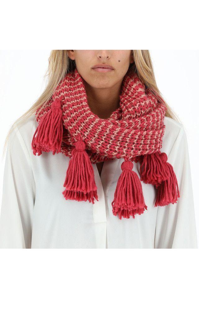 Cuello Borla Fucsia Humana-2