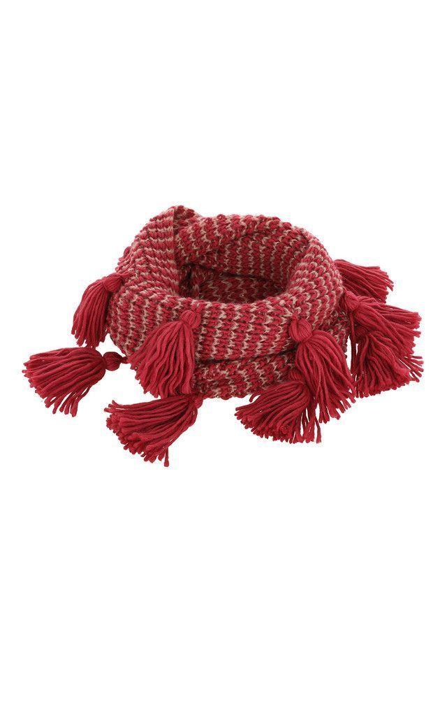 Cuello Borla Fucsia Humana-0