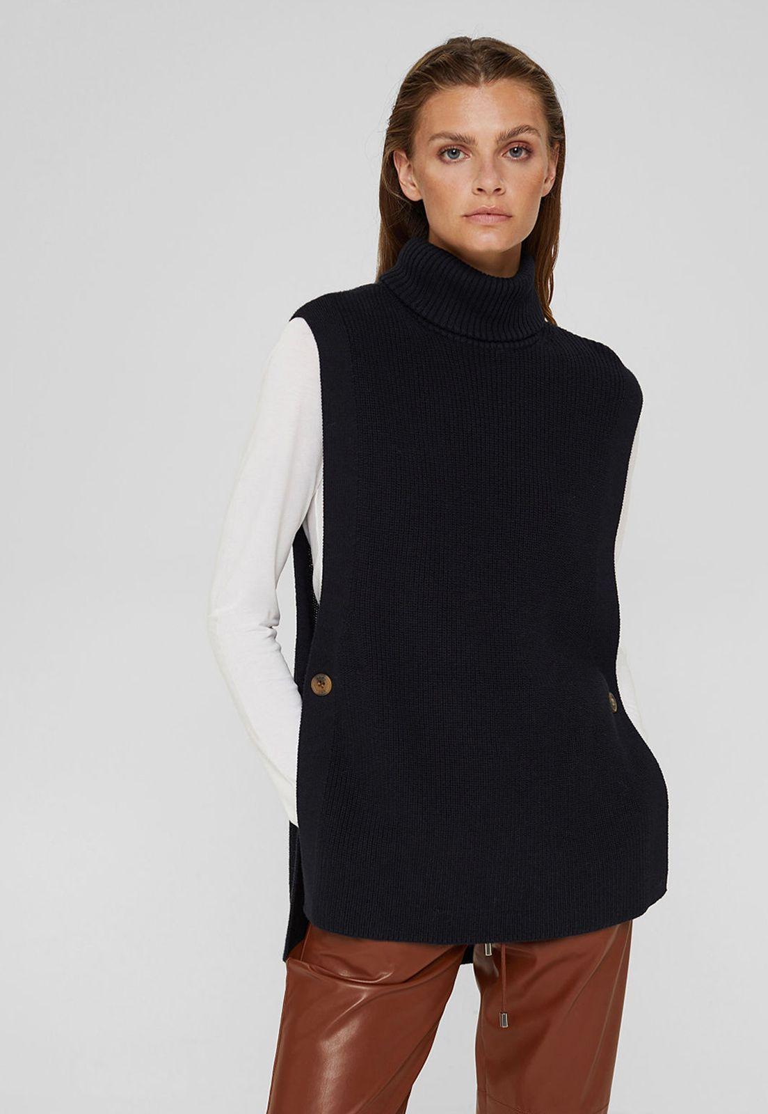 Sweater De Punto Acanalado Esprit-0