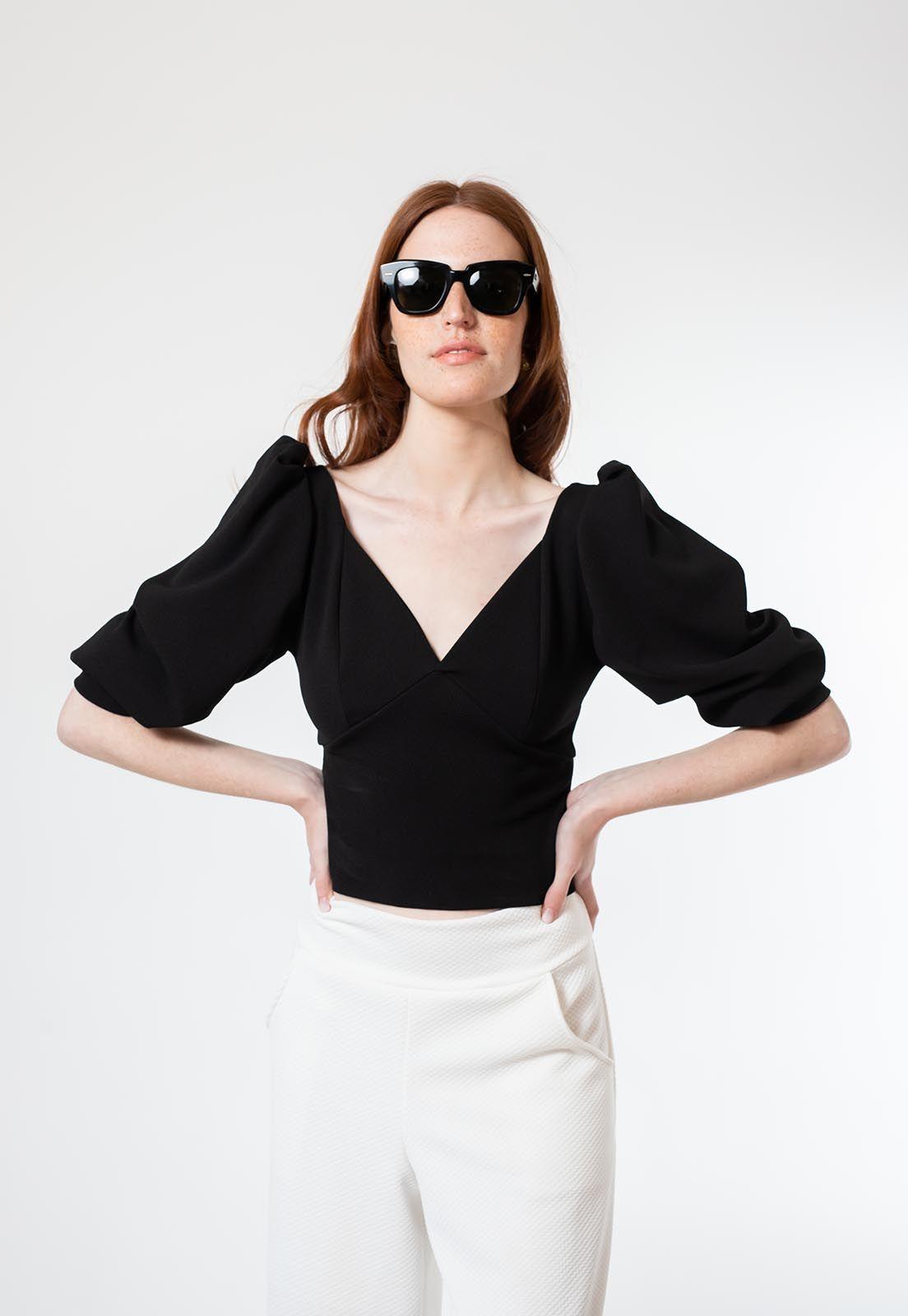 Polera Margaret Negro -3