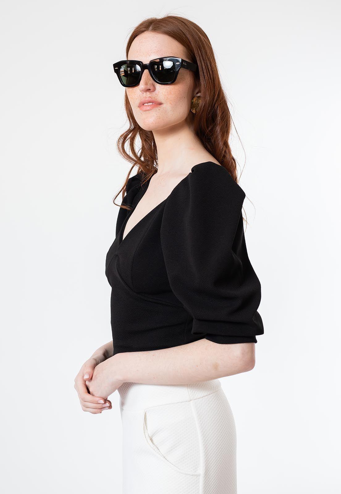 Polera Margaret Negro -1