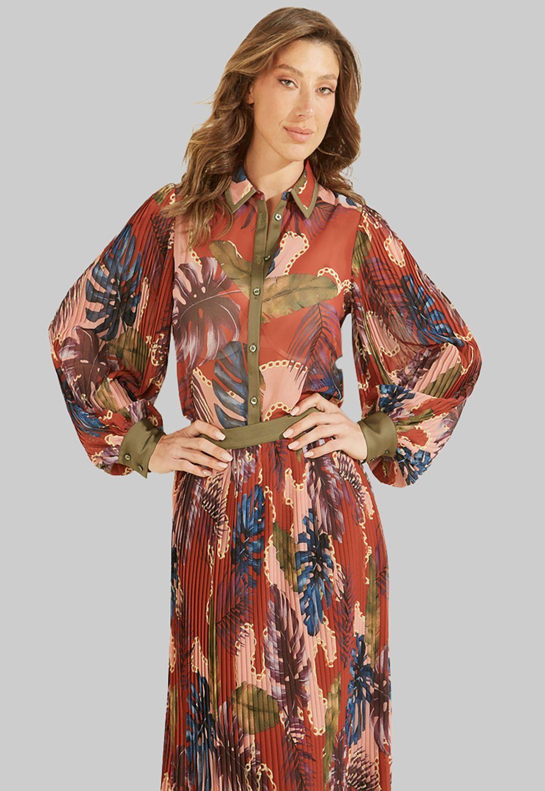 Camisa Ls Lorena Shirt P61G Multicolor Guess-0