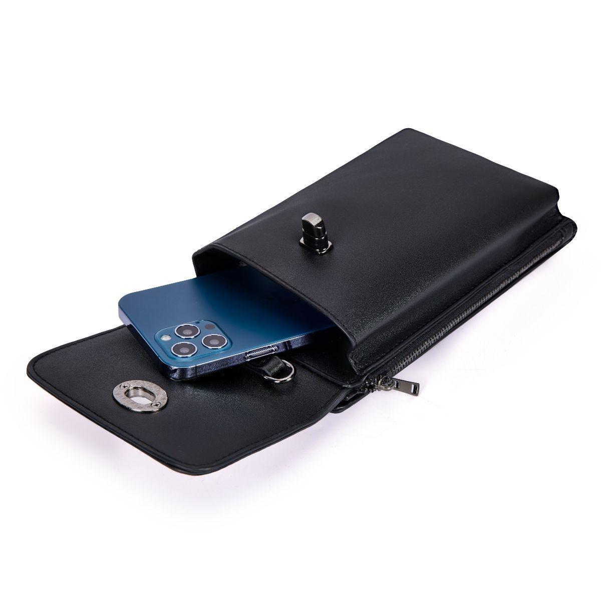 Ecosusi - Bandolero Pequeño Para Celular - Negro-1