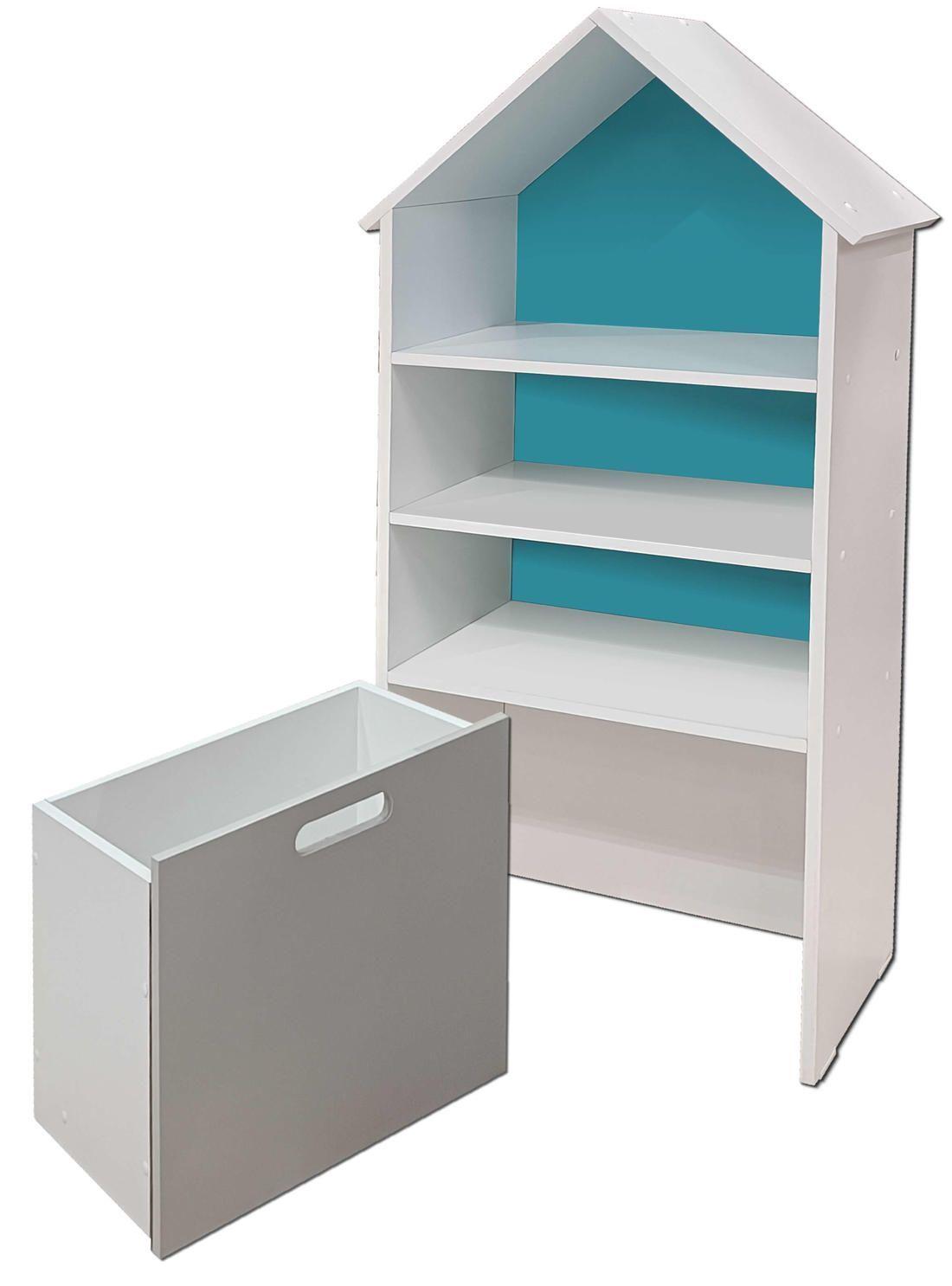 Juguetero Repisa Casa Infantil Calipso Gris Montessori-2