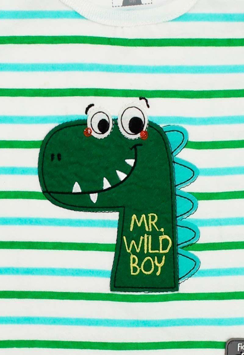 Polera Newborn Bo M/C Estampado Happy Dino Ficcus-2