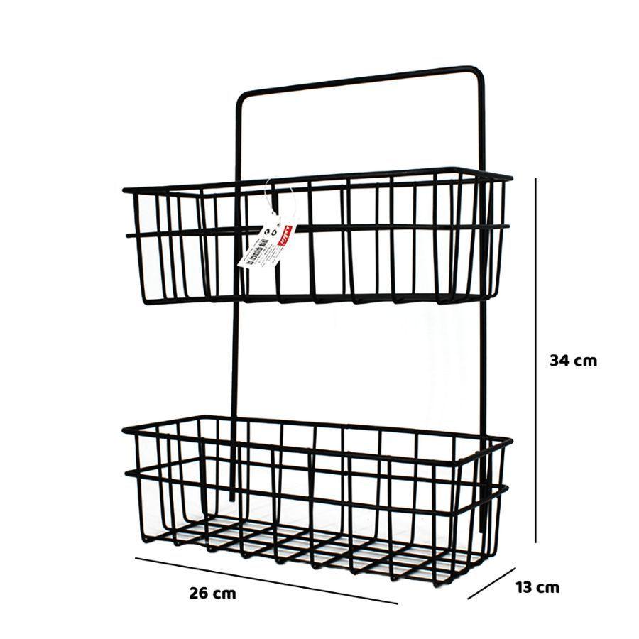 Estante Organizador de Ducha Metalico 34x26cm-1