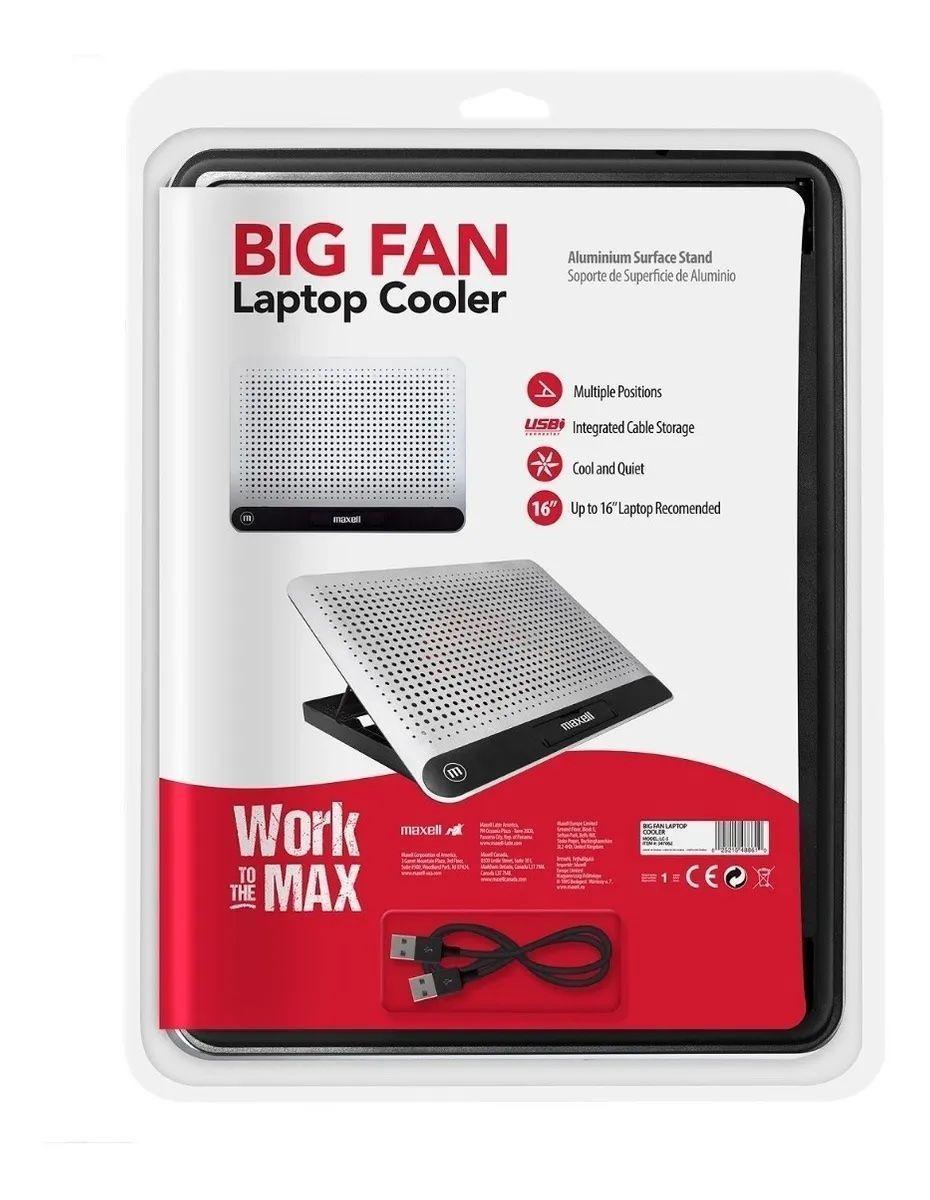 Ventilador Base Para Notebook Hasta 16 Maxell-2