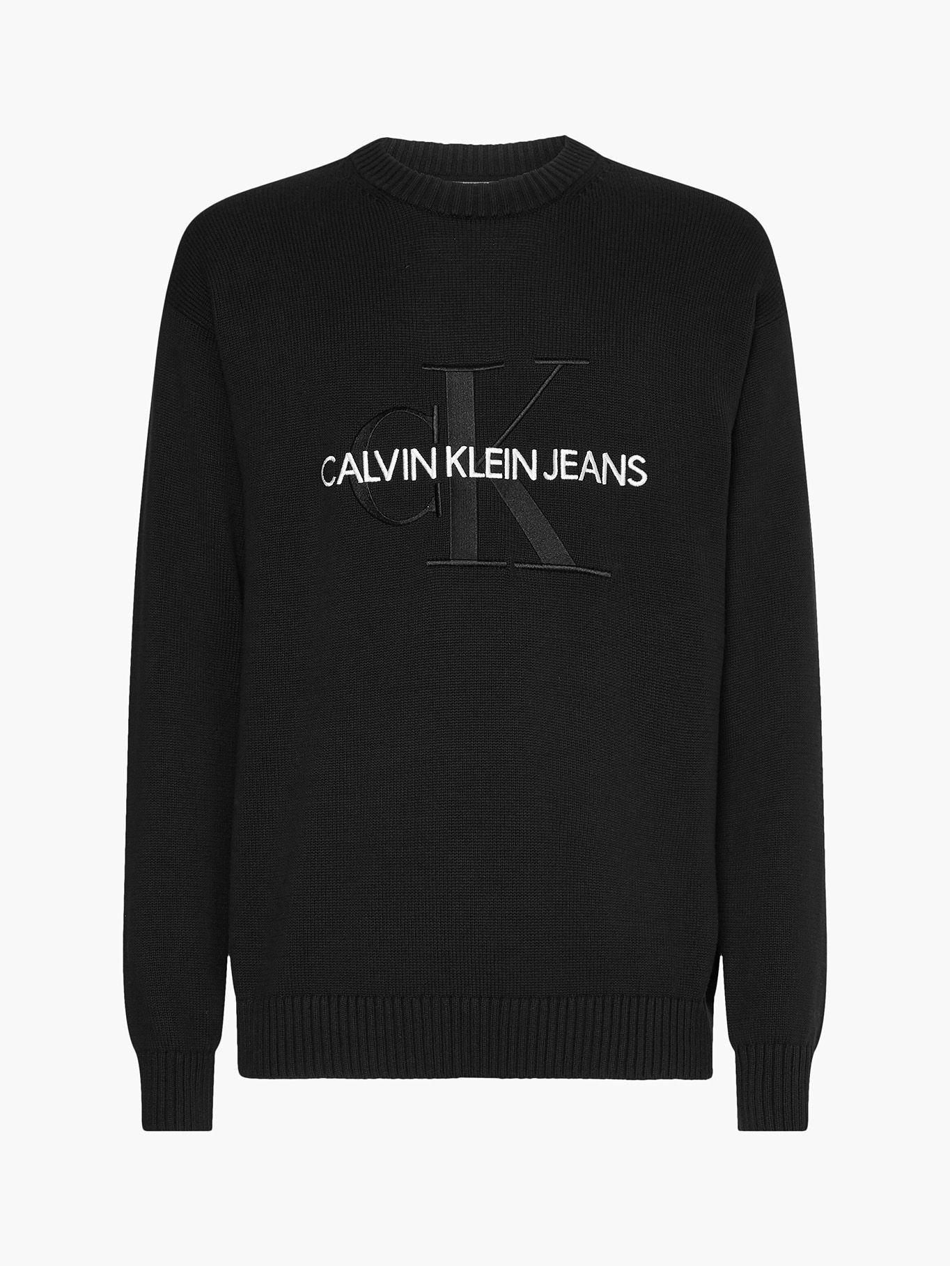 Suéter Embroidery Monogram Negro Calvin Klein-4
