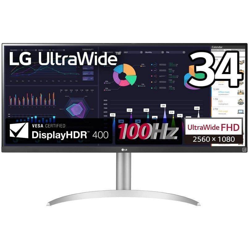 MONITOR LG 34WQ650-W ULTRAPANORAMICO 21:9 ULTRAWIDE 2560X1080 100HZ HDMI DP USBC HDR10 -0