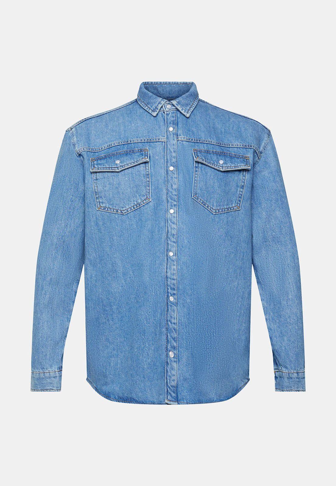Camisa Denim Manga Larga Hombre Esprit 112EE2F309-3