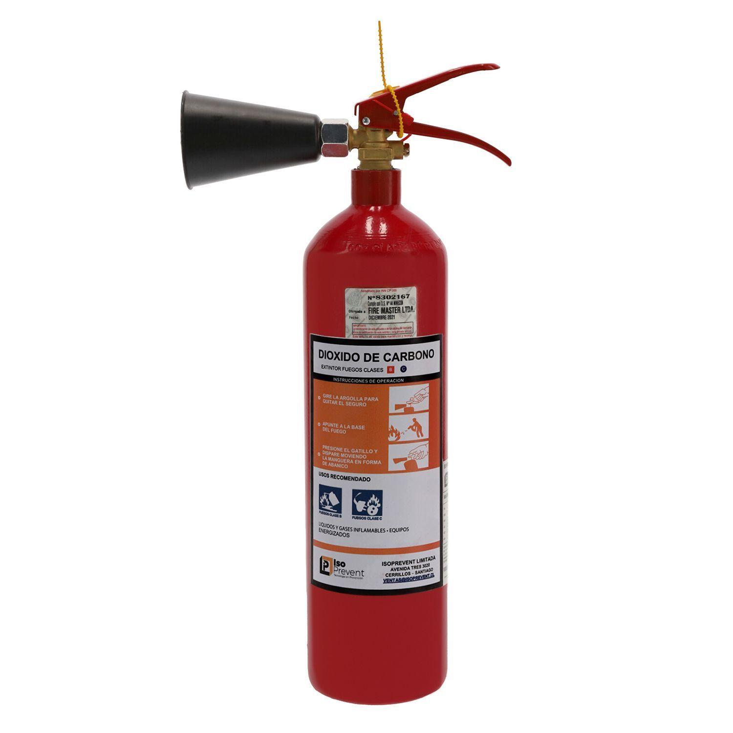 Extintor CO2 para fuegos BC 2 Kilos-0