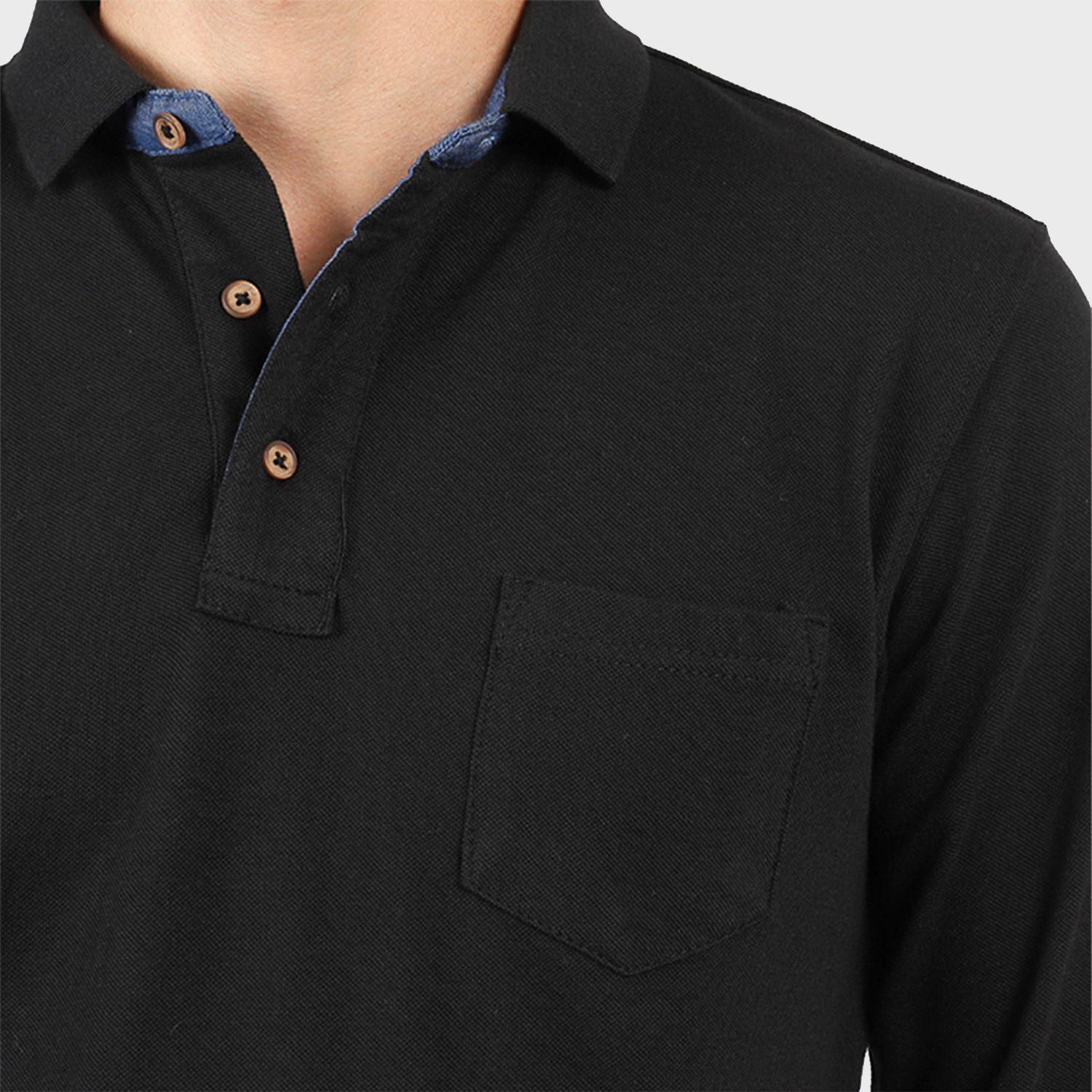 Polera Piqué Manga Larga-1