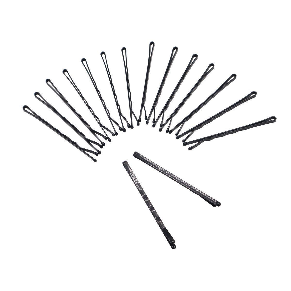Set 16 pinches negros metálicos 3mm-0