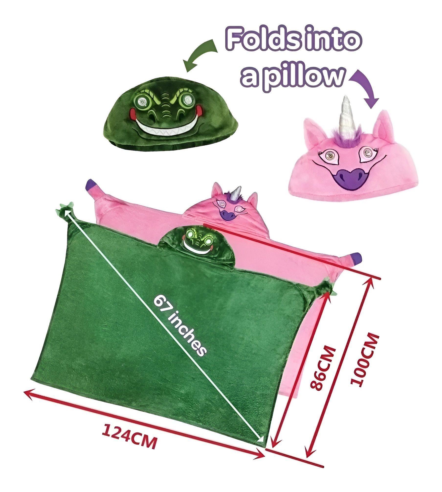 Manta Con Capucha Para Dormir Manta Para Niños -4