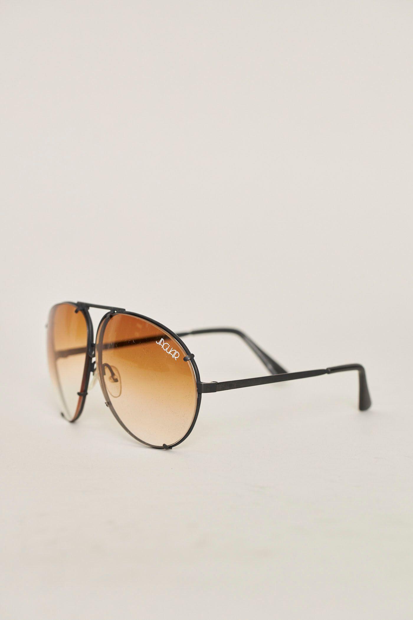 Lentes vintage reciclado camel jaguar talla M  -1