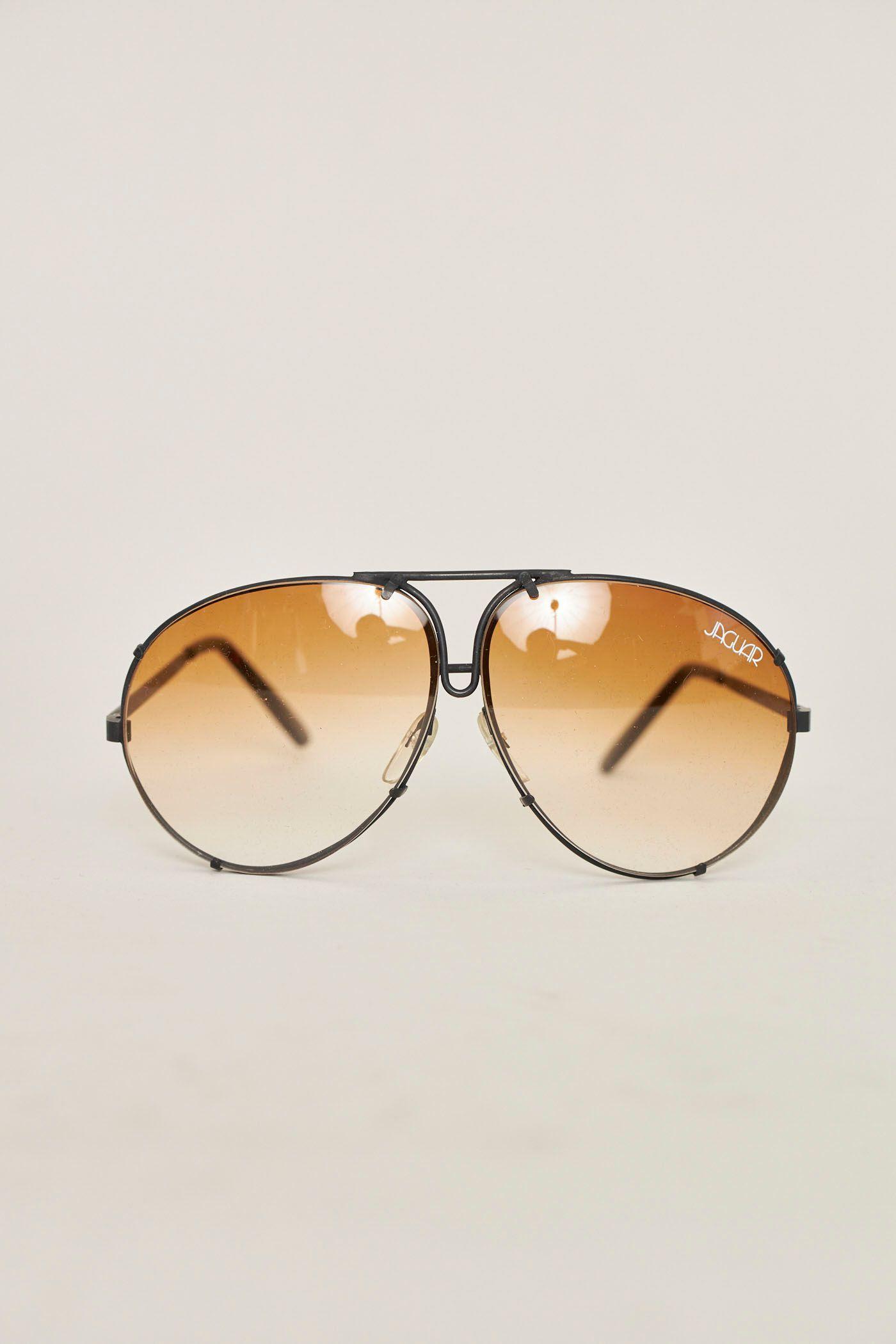 Lentes vintage reciclado camel jaguar talla M  -0
