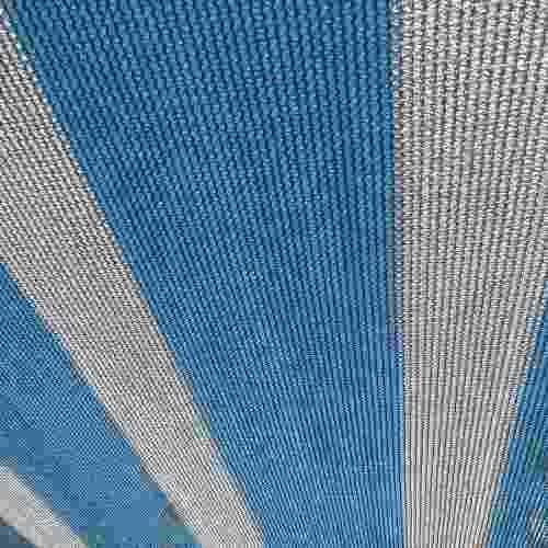 PACK: 2 Mallas Sombra Franjeada 80% de 4,2 × 5 m Azul/Blanco-2