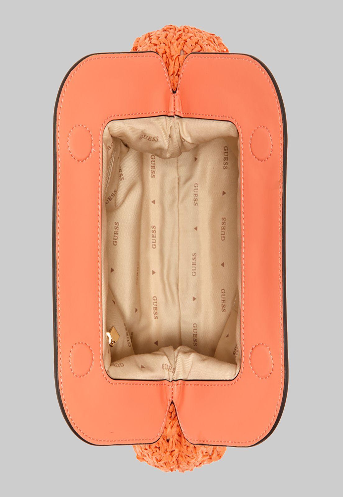 Cartera Guess Liguria Frame Clutch Cor Coral-3