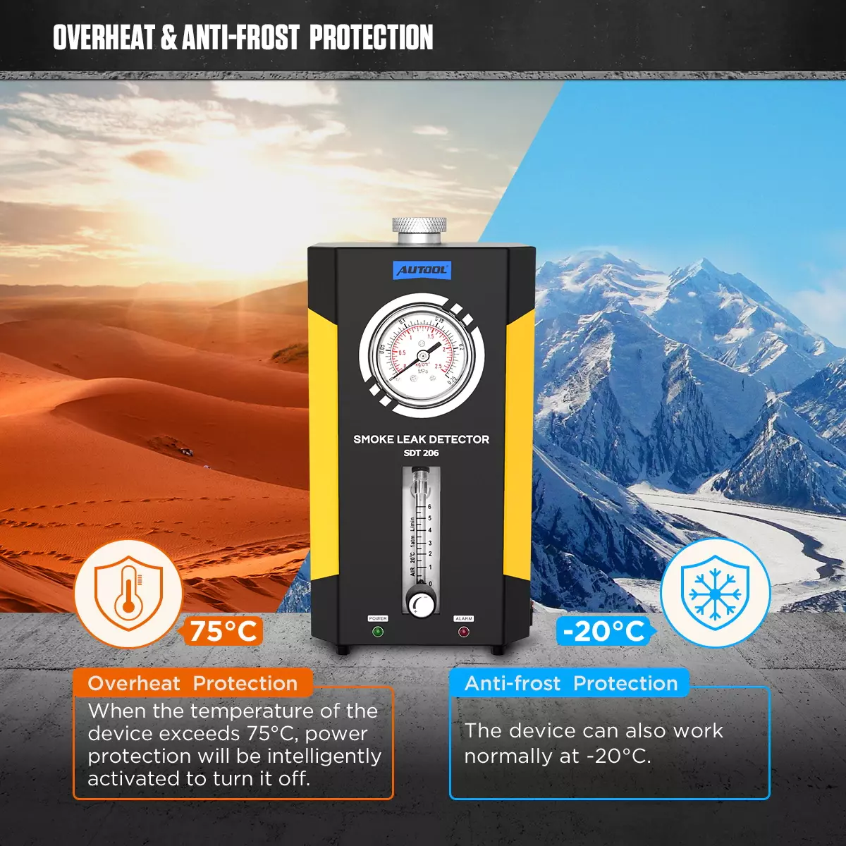 Localizador Fugas Humo SDT206-6
