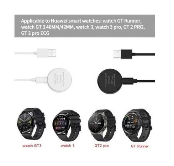 Cargador Reloj Compatible Huawei Gt2 Pro, Gt3, Watch 3 Gt Runner Negro-4