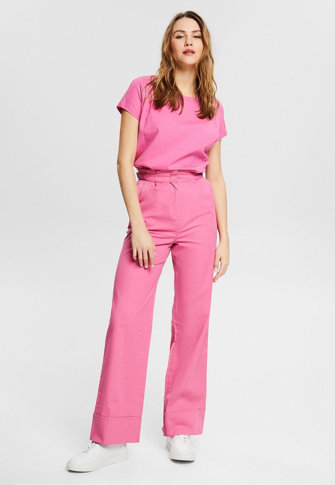 Pantalón Chino Pierna Ancha Esprit-0