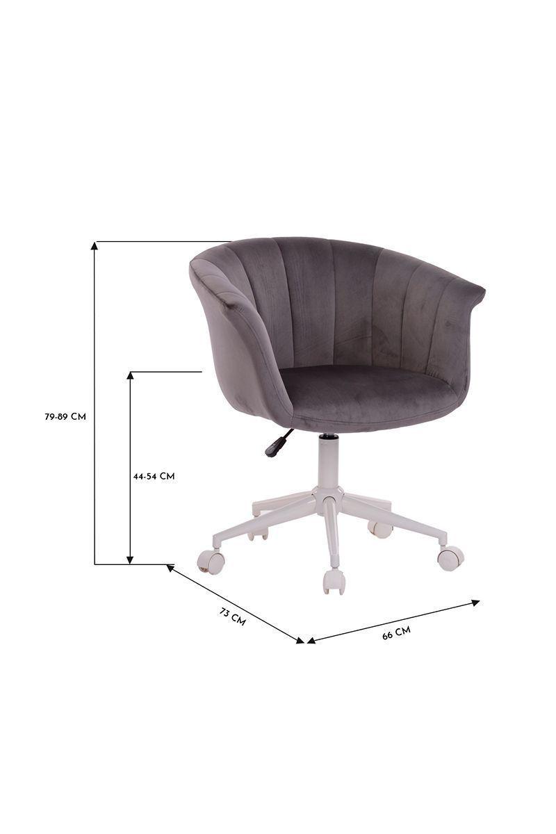 Silla de Escritorio Doble Cara Gris-2