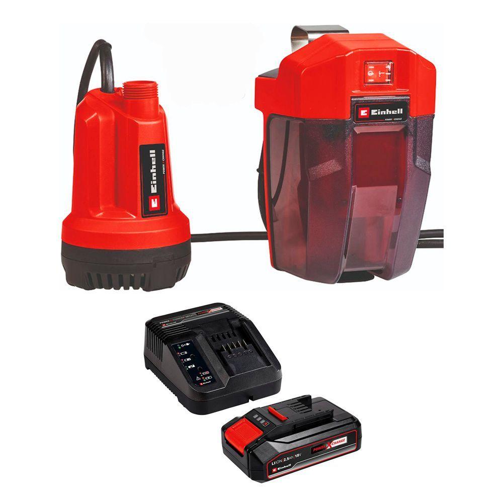 Bomba De Agua Limpia 18v Bat + Cargador Einhell-0