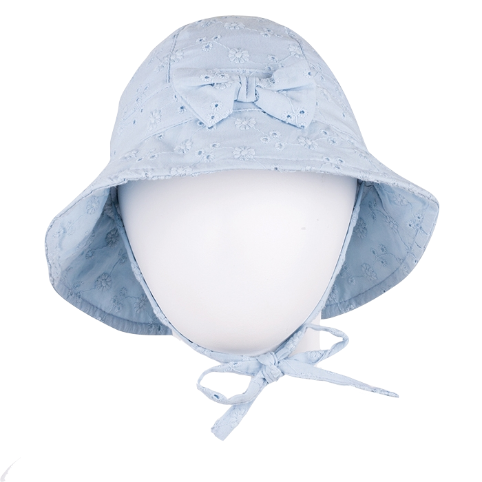 Gorro Bebé Niña Celeste Pillín-0