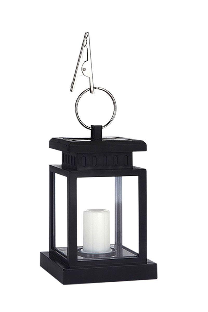 Farol Solar Lámpara Colgante LED Impermeable Negro-0