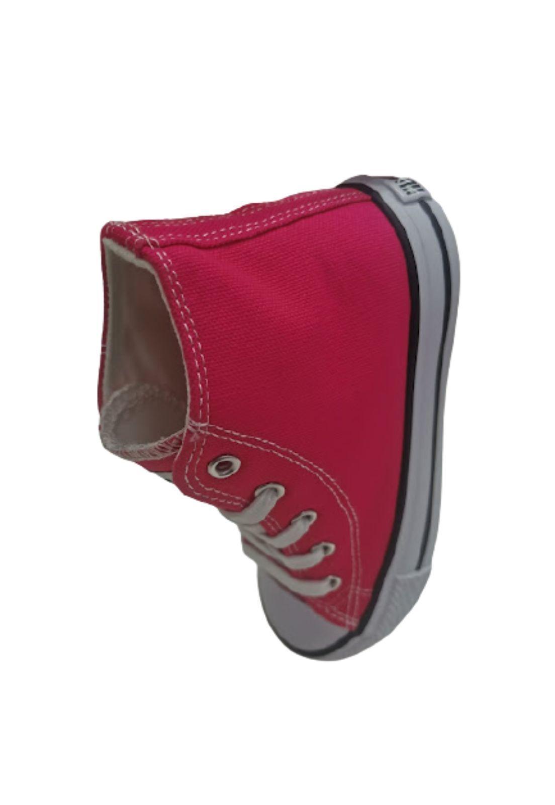 Zapatilla Niña Lona Fucsia-2