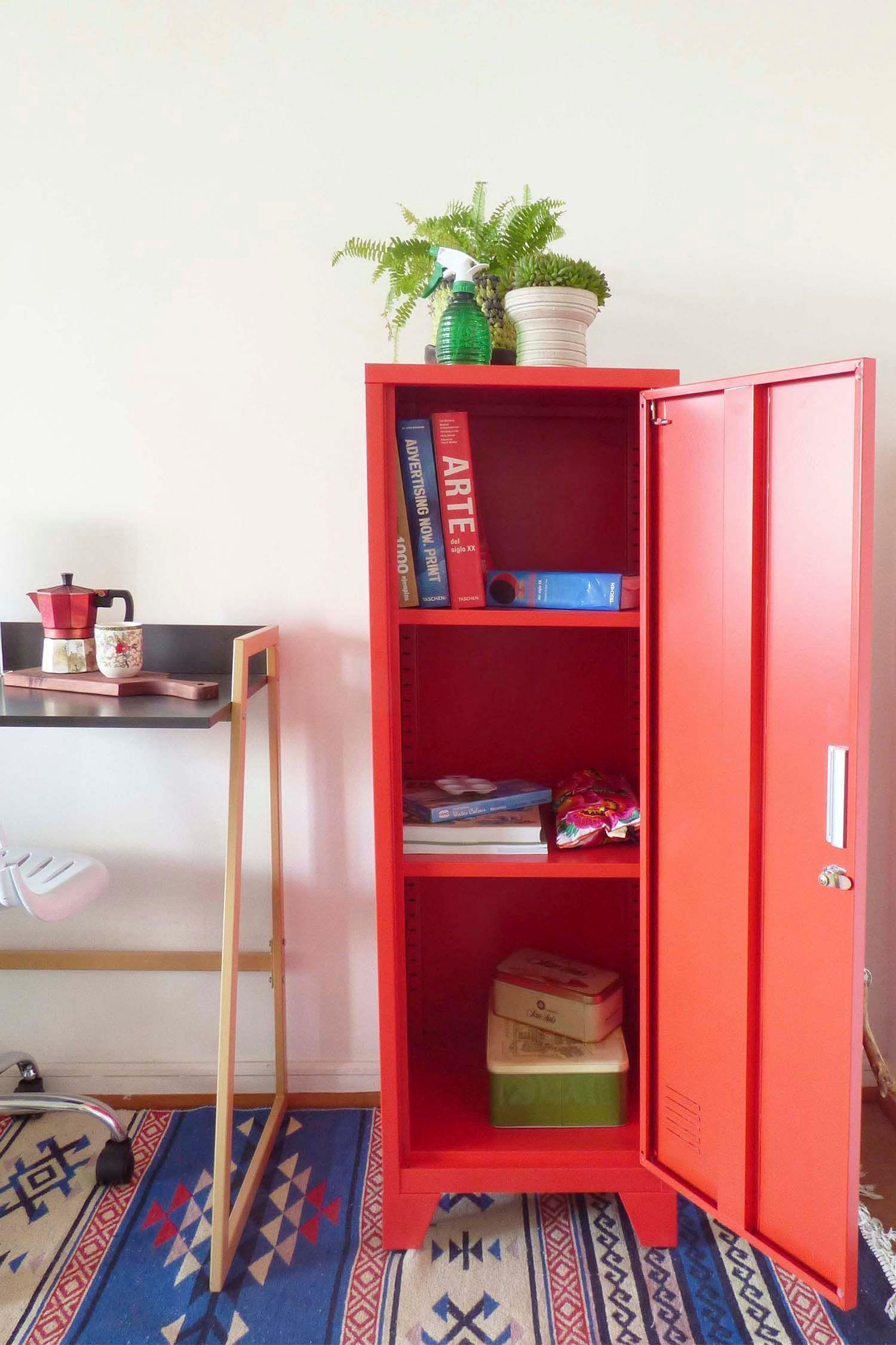 MiniL Estante rojo con repisas tipo locker Mobitat-2