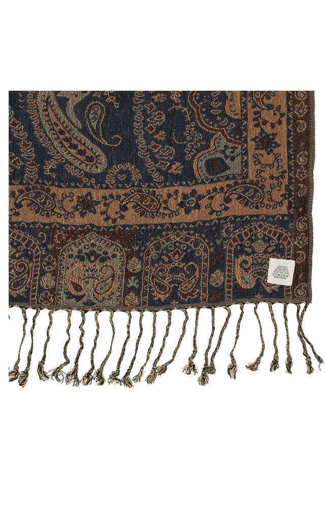 Pañuelo Jacquard Paisley Azul Humana-2