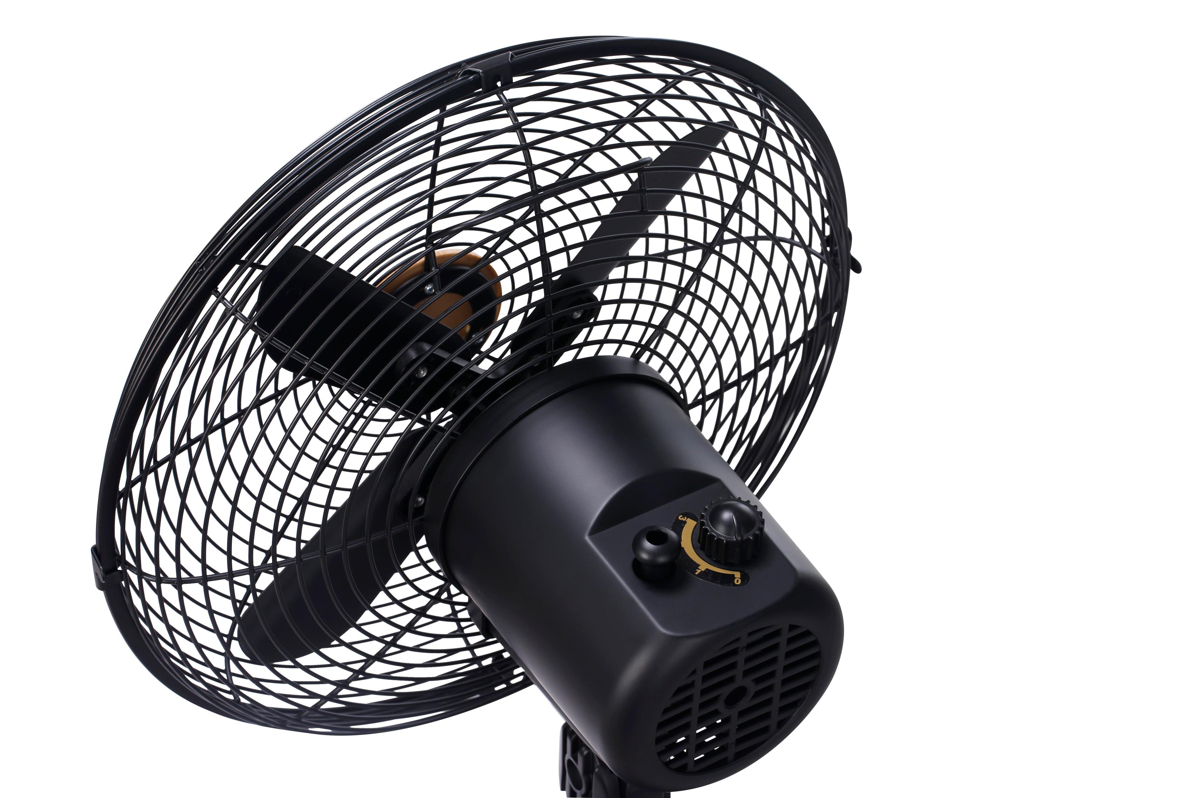 Ventilador Pedestal 16" Metal Madera Kzf-1616-2