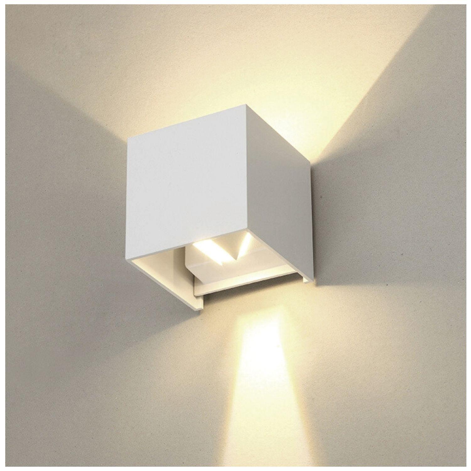 Aplique LED Cuadrado 6w Blanco-4