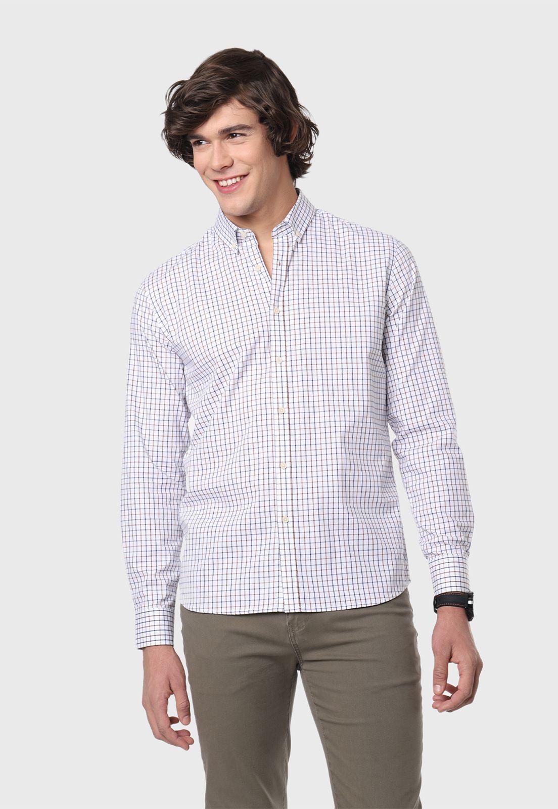Camisa Oxford A Cuadros Arrow-0